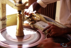 Archaic 2 wheel jampeg gem cutting and polishing method