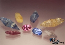 Sapphire assorted crystals