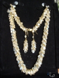 Moonstone 18KT necklace and earrings