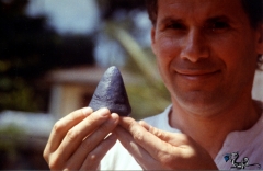 Very large rough blue star sapphire