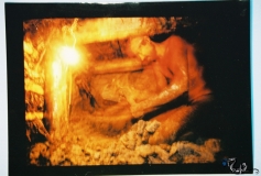 Miner at work deep in the pit