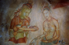 Sigiriya ancient fresco