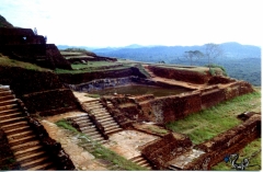 Palace ruins at the top of Sigiriya